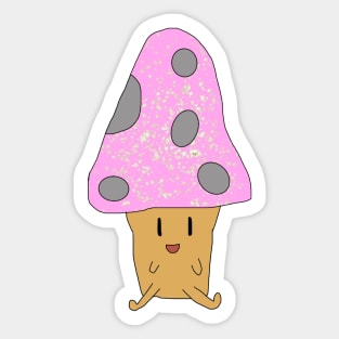 Happy Mushroom Sticker